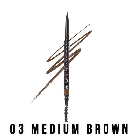 Microblading Effect Pencil - 03 Medium Brown - Italia Deluxe