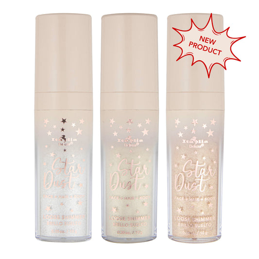 *** PRE ORDEN ***  Star Dust' Loose Shimmer for Face, Hair & Body : - ITALIA