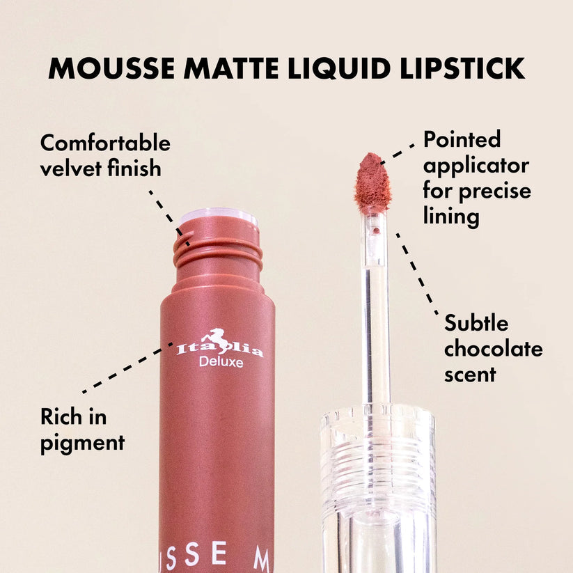 PRE ORDEN Italia Deluxe Mousse Matte Liquid Lipstick Display - ITALIA DELUXE