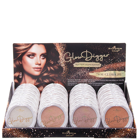 GLOW DIGGER BUTTER HIGHLIGHTER 24 PCS - ITALIA DELUXE
