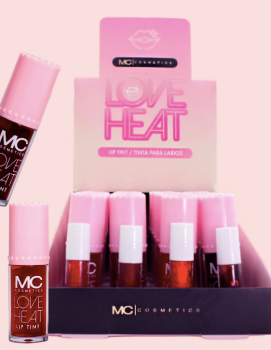 LOVE HEAT Lip Tint Display | Mc Cosmetics