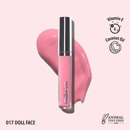 GLOSS AFFAIR LIP GLOSS (017, DOLL FACE)  | MOIRA