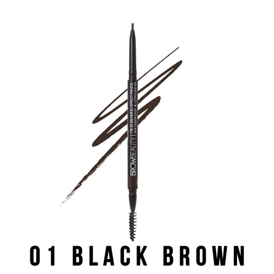 Microblading Effect Pencil - 01 Brown Black - Italia Deluxe