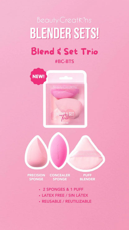 Blend & Set Trio Latex Free -  Beauty Creations