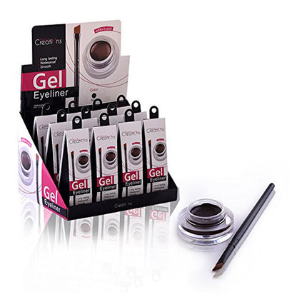 Gel Eyeliner Black (12 piezas) - Beauty Creations