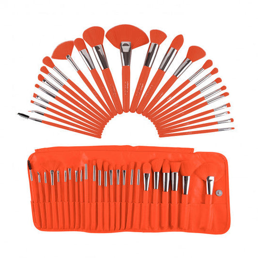 SET BROCHAS NEON NARANJA 24 PZS - BEAUTY CREATIONS - Compra Maquillaje y Artículos de Belleza | Belle Queen Cosmetics