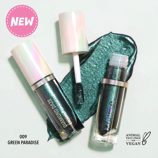 DIAMOND DAZE LIQUID SHADOW (009, GREEN PARADISE) - Compra Maquillaje y Artículos de Belleza | Belle Queen Cosmetics