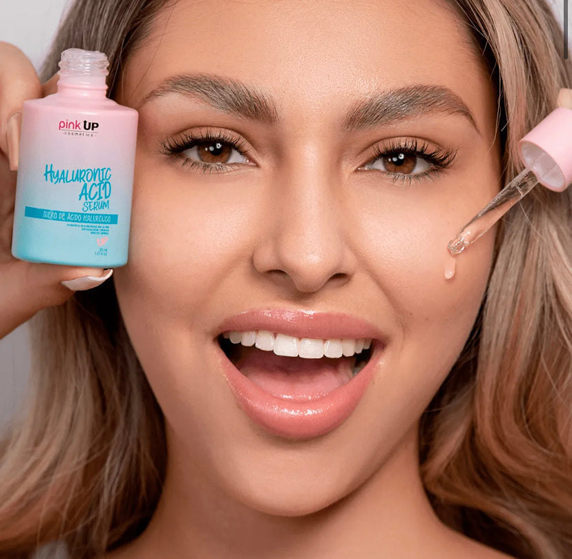 SUERO DE ÁCIDO HIALURÓNICO- PINK UP - Compra Maquillaje y Artículos de Belleza | Belle Queen Cosmetics